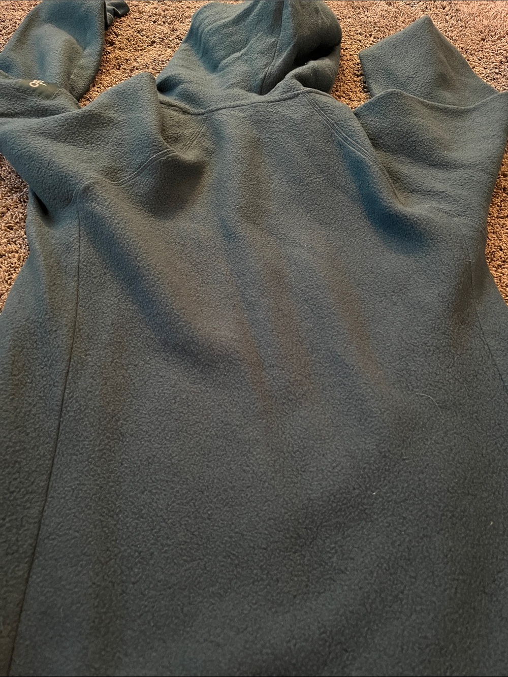 ALO Yoga Men's Crewneck Hoodie in Deep Forest Green small? Zipper pockets. - Picture 8 of 9